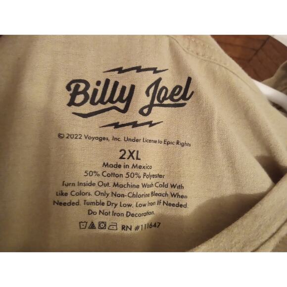 Billy Joel World Tour 1984 Concert Tee 2XL Vintage Style Rock Band Shirt 80s - Picture 3 of 4